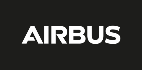 The white variant of the Airbus logo
