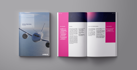 Airbus Services Portfolio brochure with Skywise article
