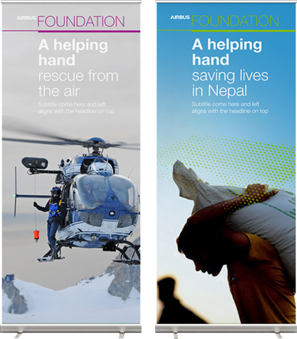 Rescue from the air and Saving lives in Nepal Roll-ups