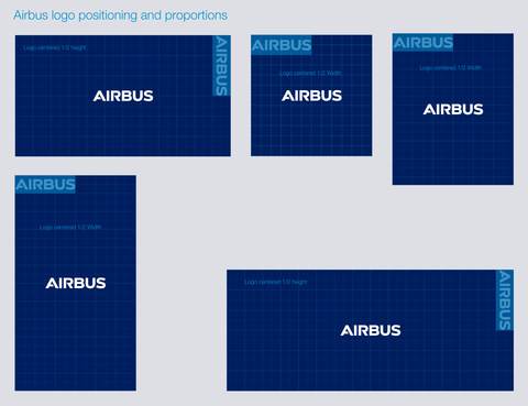 Airbus logo positioning and proportions in the outro