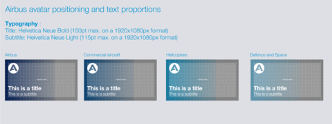 Airbus avatar positioning and text proportions on video thumbnails