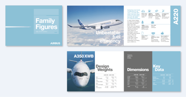 Passenger aircraft family brochure