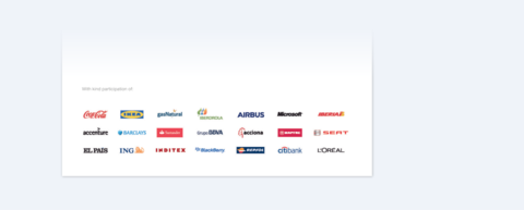 Layout example of Airbus logo in combination with multiple partner logos