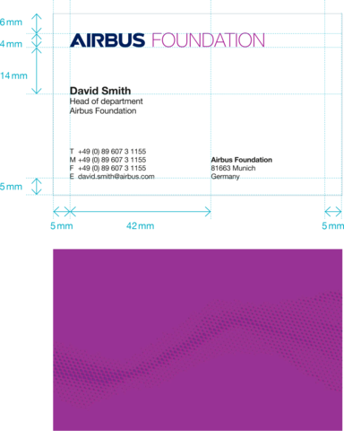 Measurements business card