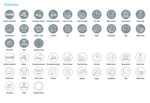 Business icons Business icons