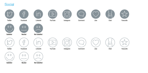 Social icons Social icons