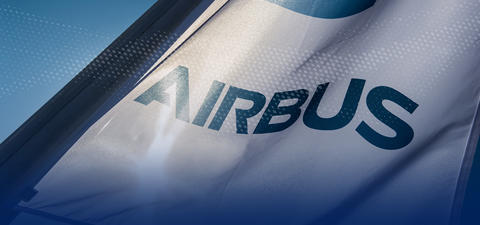 Waving Airbus flag
