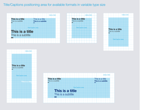 Title/caption positioning area for available formats