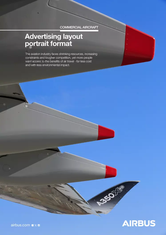 Example of an advertising in portrait format