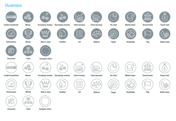 Business icons Business icons