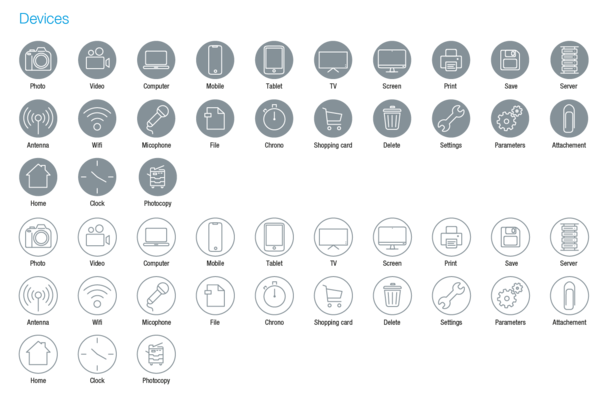Devices icons Devices icons