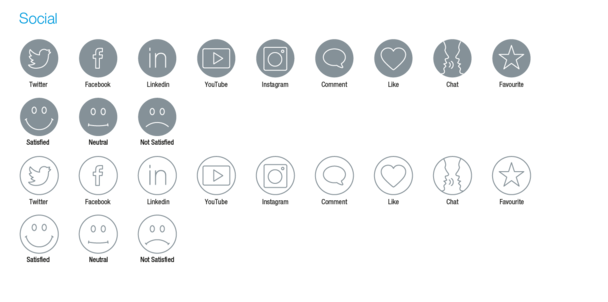 Social icons Social icons