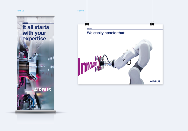 Airbus Robotics roll-ups and posters