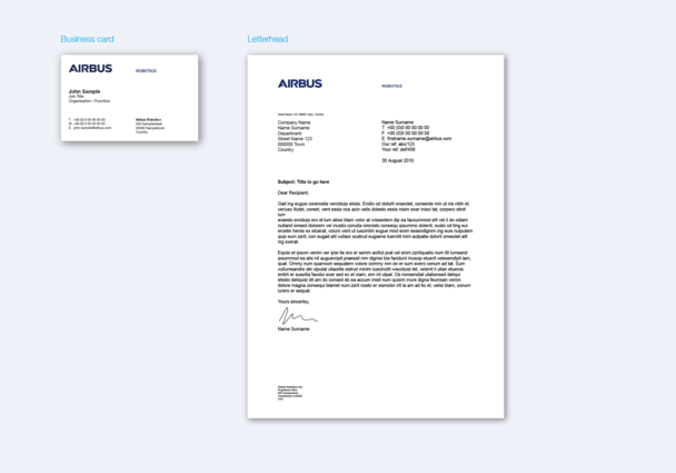 Airbus Robotics Stationery Airbus Robotics Stationery