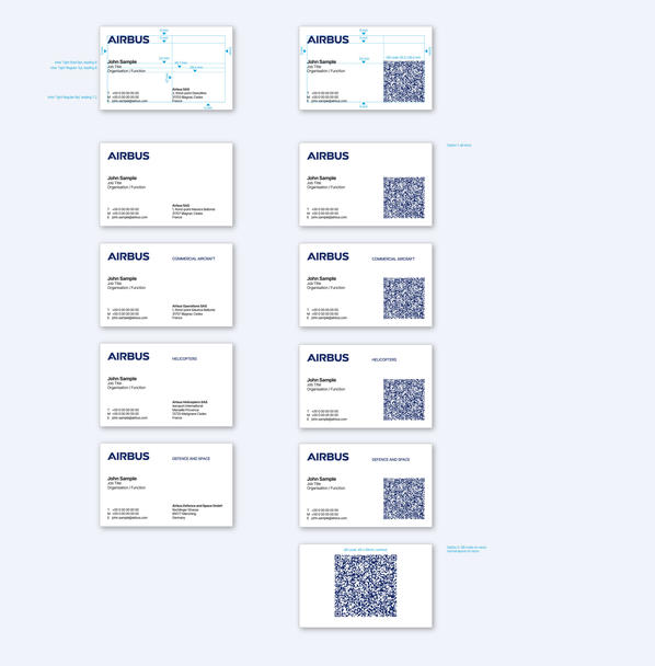 Business card layout principles