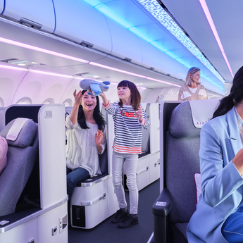 Airspace cabin with passengers