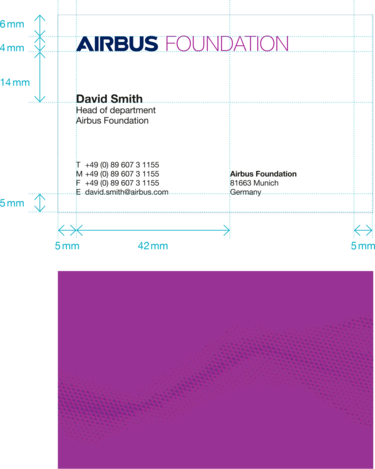Measurements business card Measurements business card