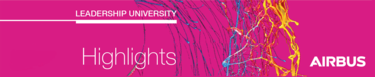 Leadership University Highlights banner on pink background Leadership University Highlights banner on pink background