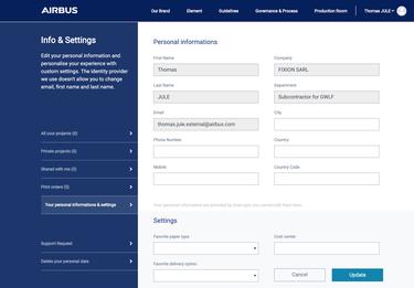 Edit personal information Edit personal information