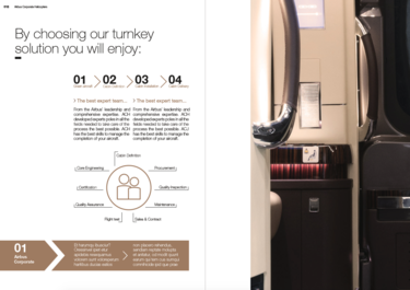 Brochure layout with an icon Brochure layout with an icon