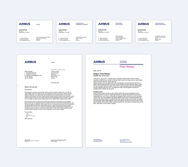 Business cards, Letterhead and Press Release in China