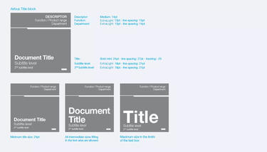 Font weights and sizes on the title block Font weights and sizes on the title block
