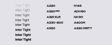 Typeface and product designations Typeface and product designations