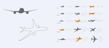 Commercial Aircraft product silhouettes