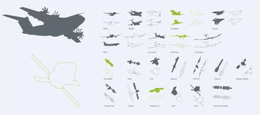 Airbus Defence and Space product silhouettes Airbus Defence and Space product silhouettes