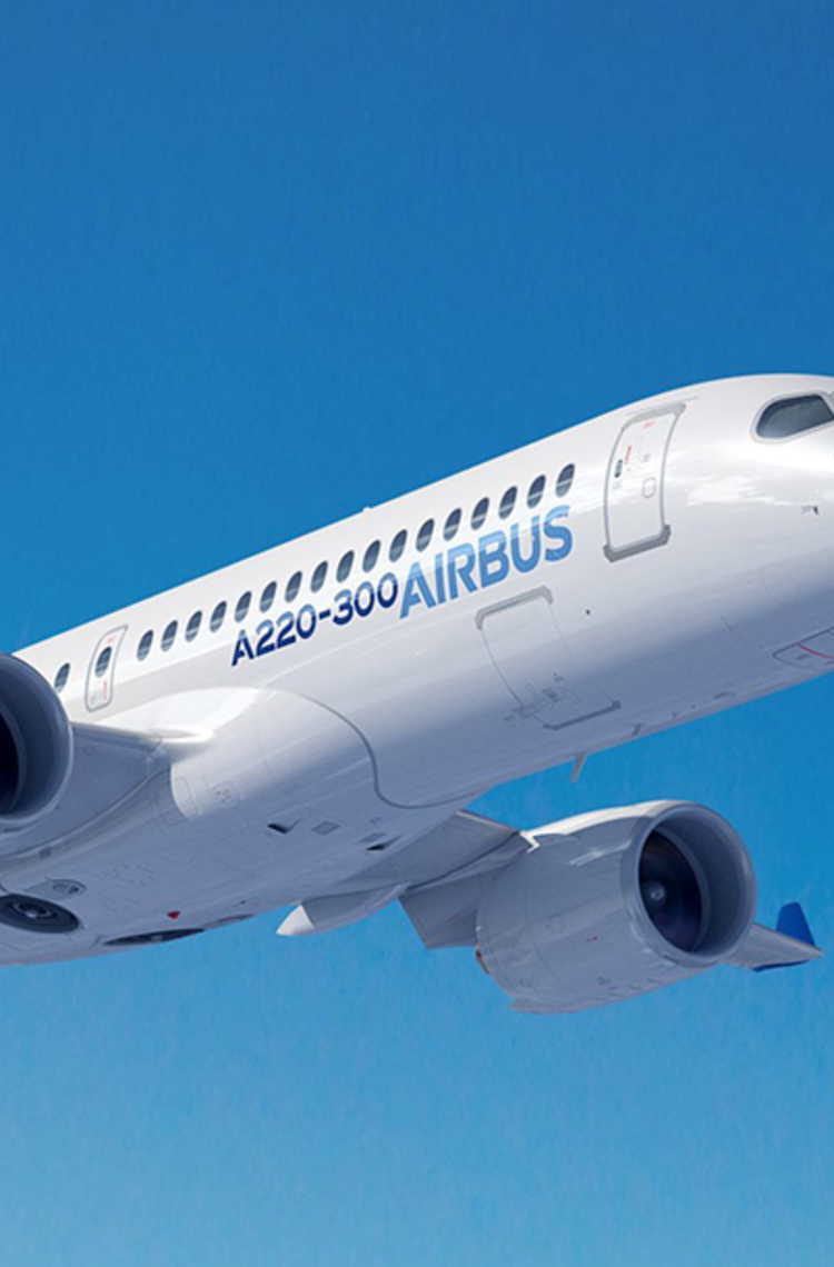 A220-300 flying with Airbus livery A220-300 flying with Airbus livery