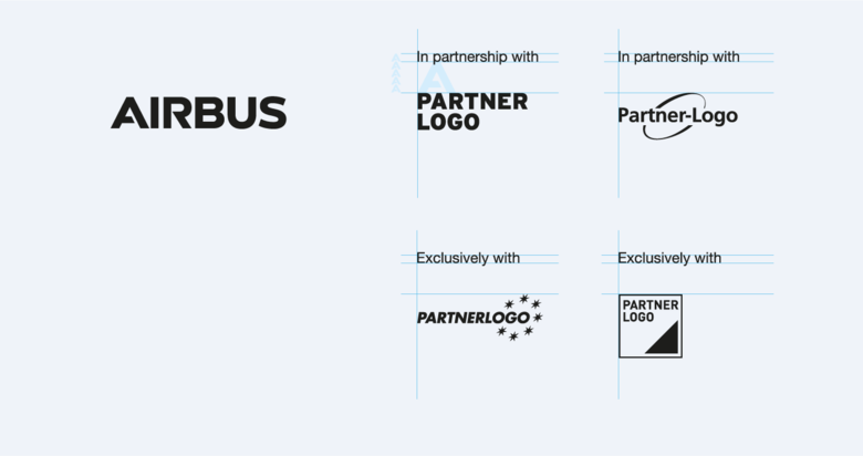 Examples of partner logos with designations In partnership with and Exclusively with Examples of partner logos with designations In partnership with and Exclusively with
