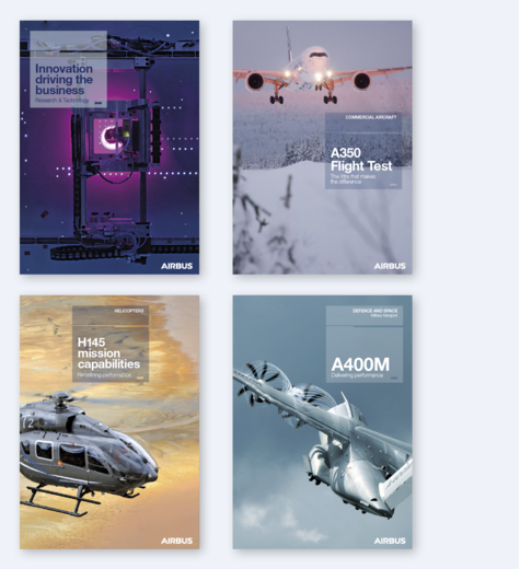 Title block on brochure covers Title block on brochure covers