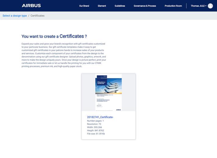 Certificate template Certificate template