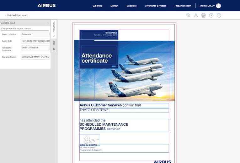Edit certificate template Edit certificate template