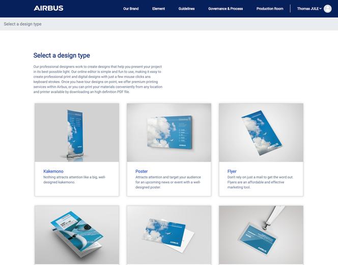 Overview of available templates Overview of available templates