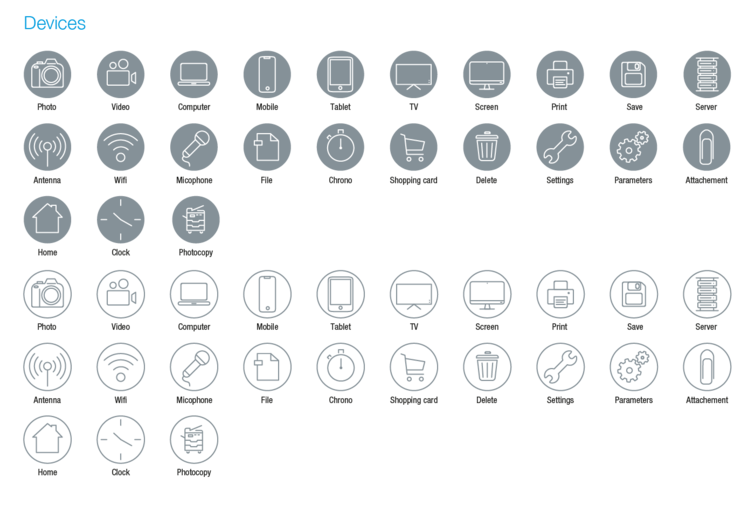 Devices icons