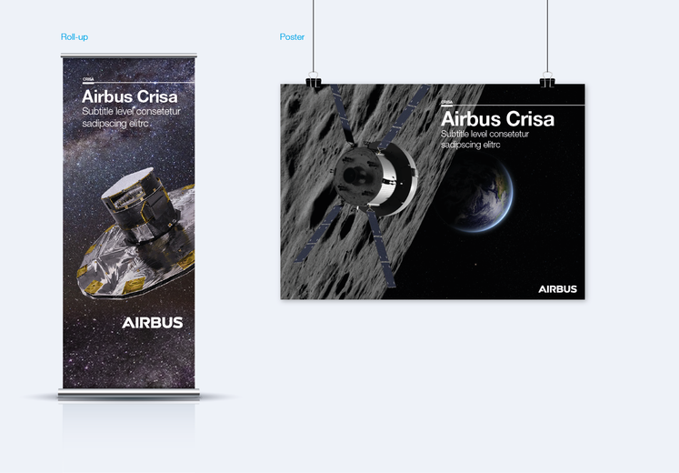 Airbus Crisa roll-up and poster example Airbus Crisa roll-up and poster example