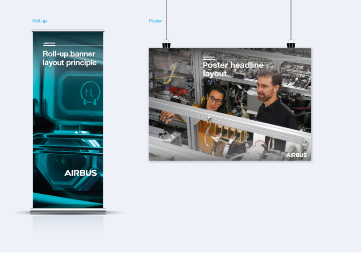 Airbus Aerostack roll-ups and posters Airbus Aerostack roll-ups and posters